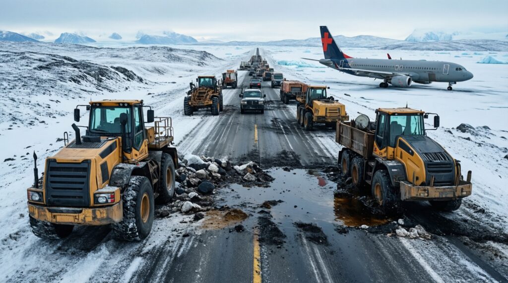 Транспорт и логистика: зимники, навигация, авиасообщение и северный завоз - главное - иллюстрация