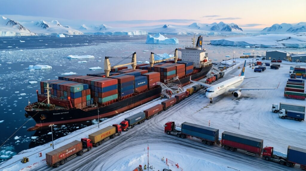 Транспорт и логистика: зимники, навигация, авиасообщение и северный завоз - главное - иллюстрация